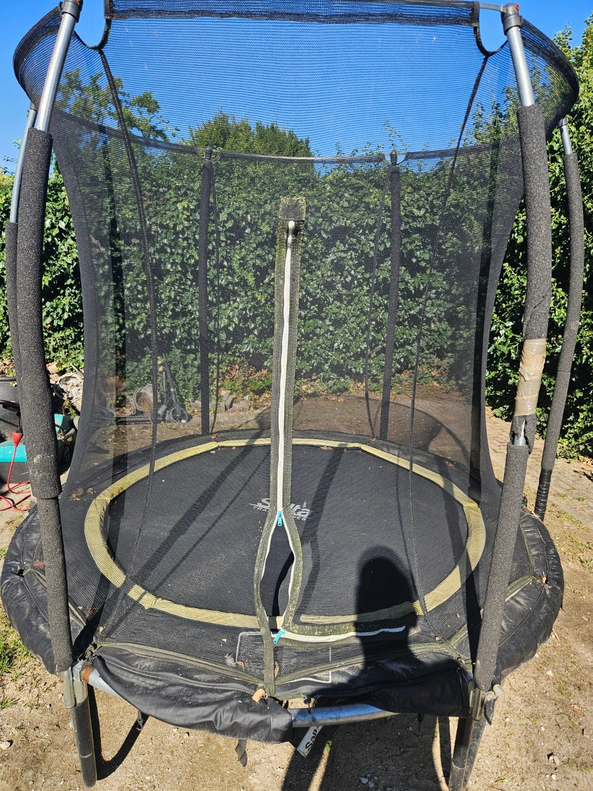 gratis ophalen Salsa Trampoline met veiligheidsnet 150cm, Ophalen, Gebruikt