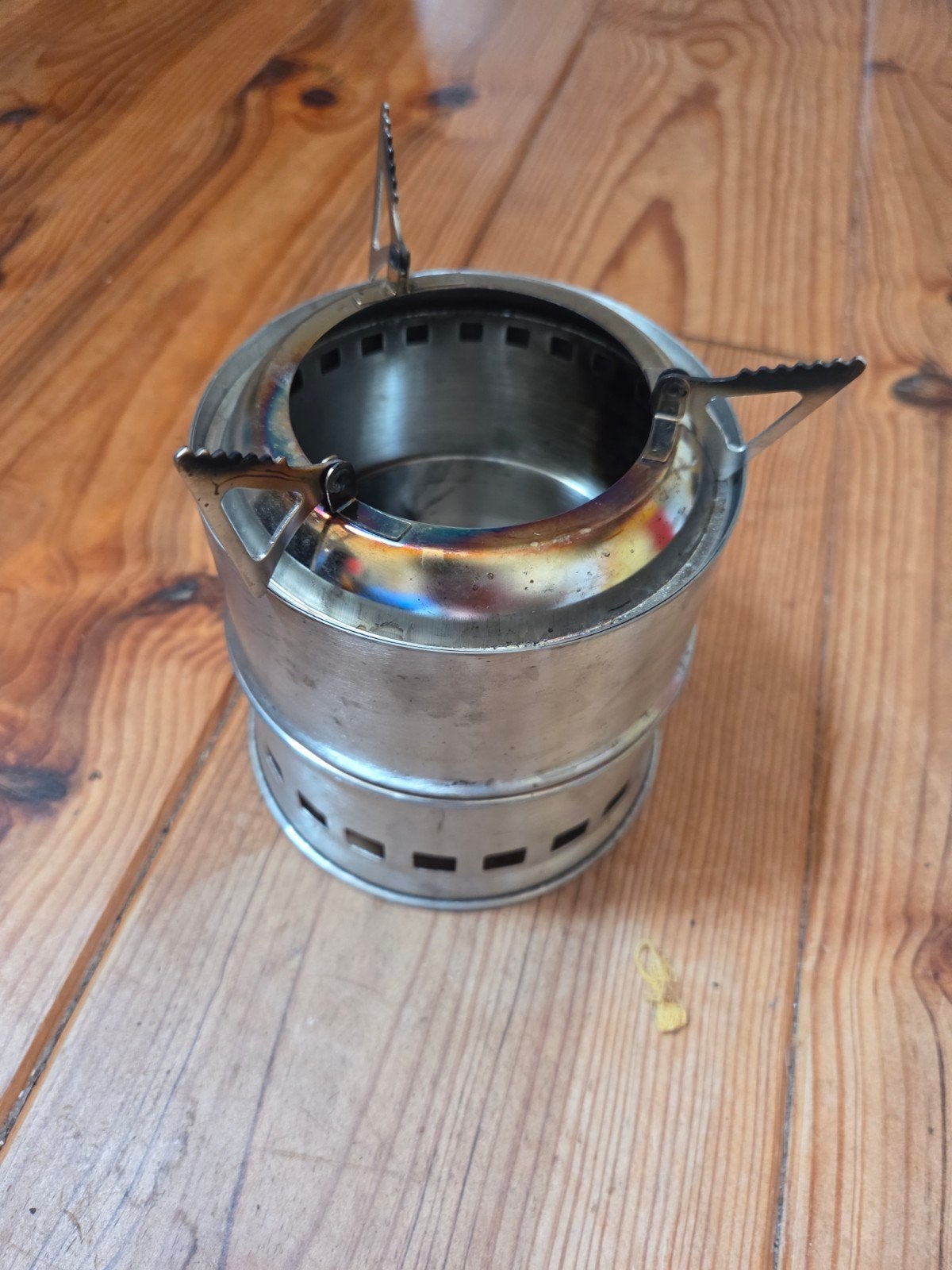 brander voor hout met inzet voor alcohol, Ophalen of Verzenden, Gebruikt, Overige typen