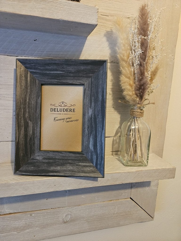 Fotolijst Deludere woodlook black, Standaard fotolijst, Ophalen of Verzenden, Met glas, Hout