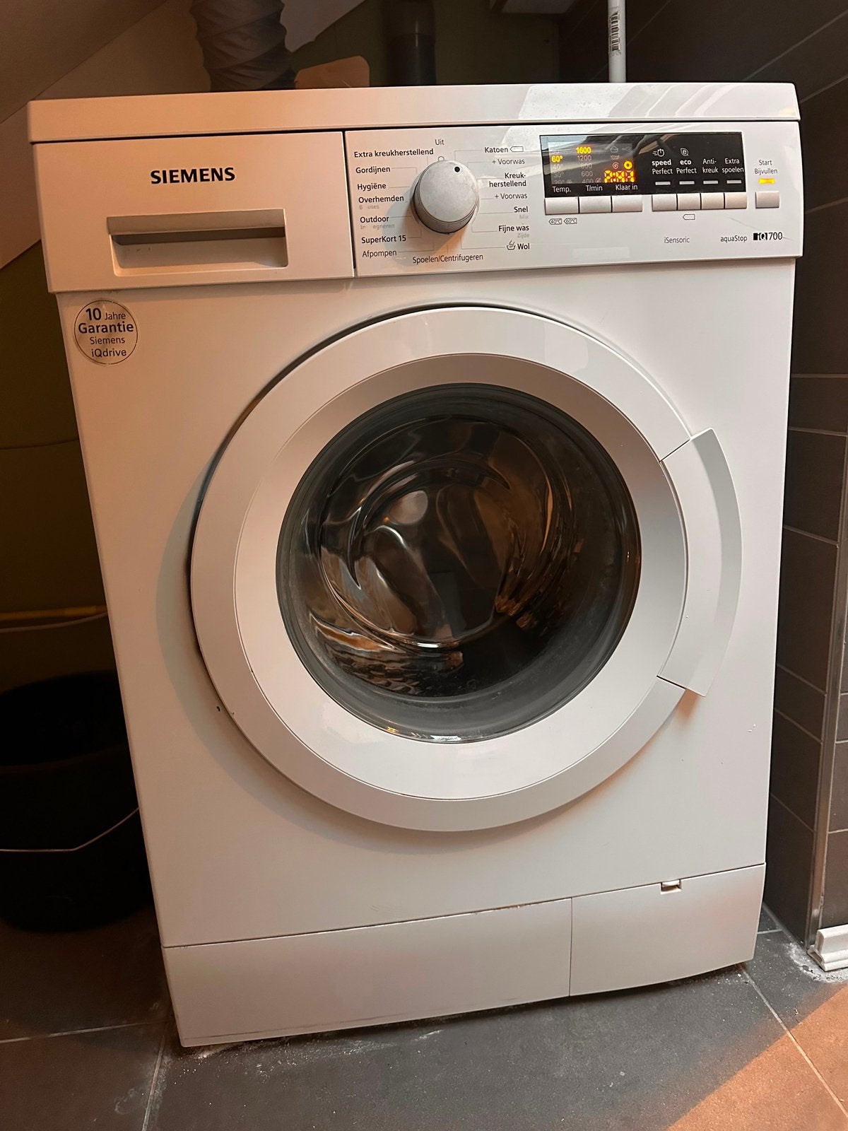 Siemens iQ700 wasmachine Siemens iQ1300 condensdroger|, Witgoed en Apparatuur, Wasmachines, Ophalen, 1200 tot 1600 toeren, Gebruikt