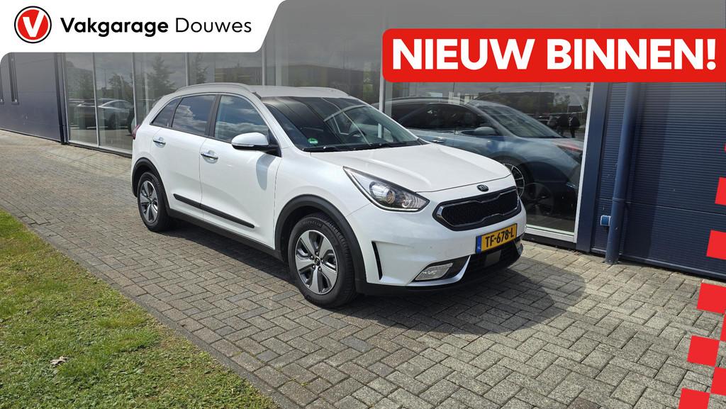 Kia Niro 1.6 GDi Hybrid BusinessLine |NAP|Stoel&Stuurverwarm, Auto's, Kia, Gebruikt, Euro 6, 2 kWh, Wit
