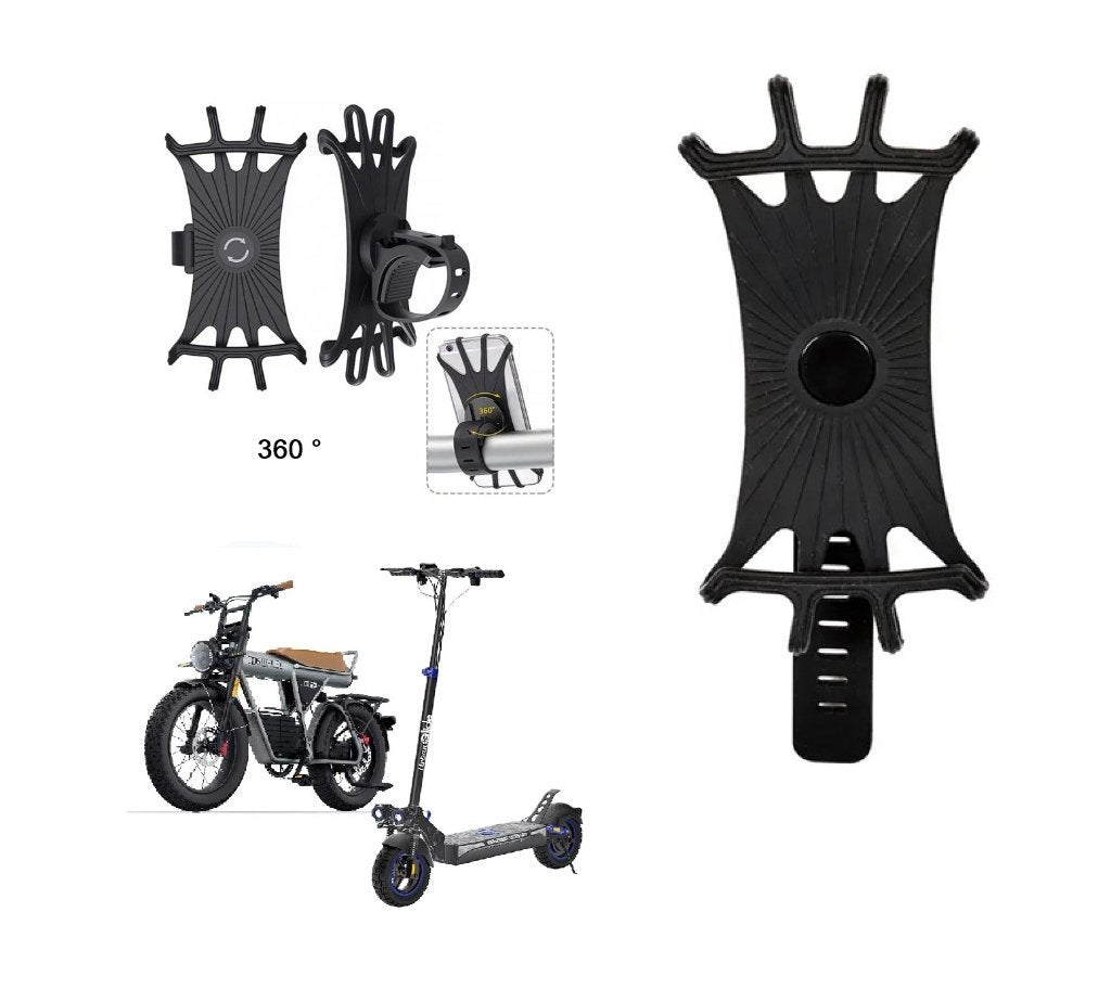 Silicone phone mount for bicycles, electric scooters, Motoren, Ophalen of Verzenden, Nieuw