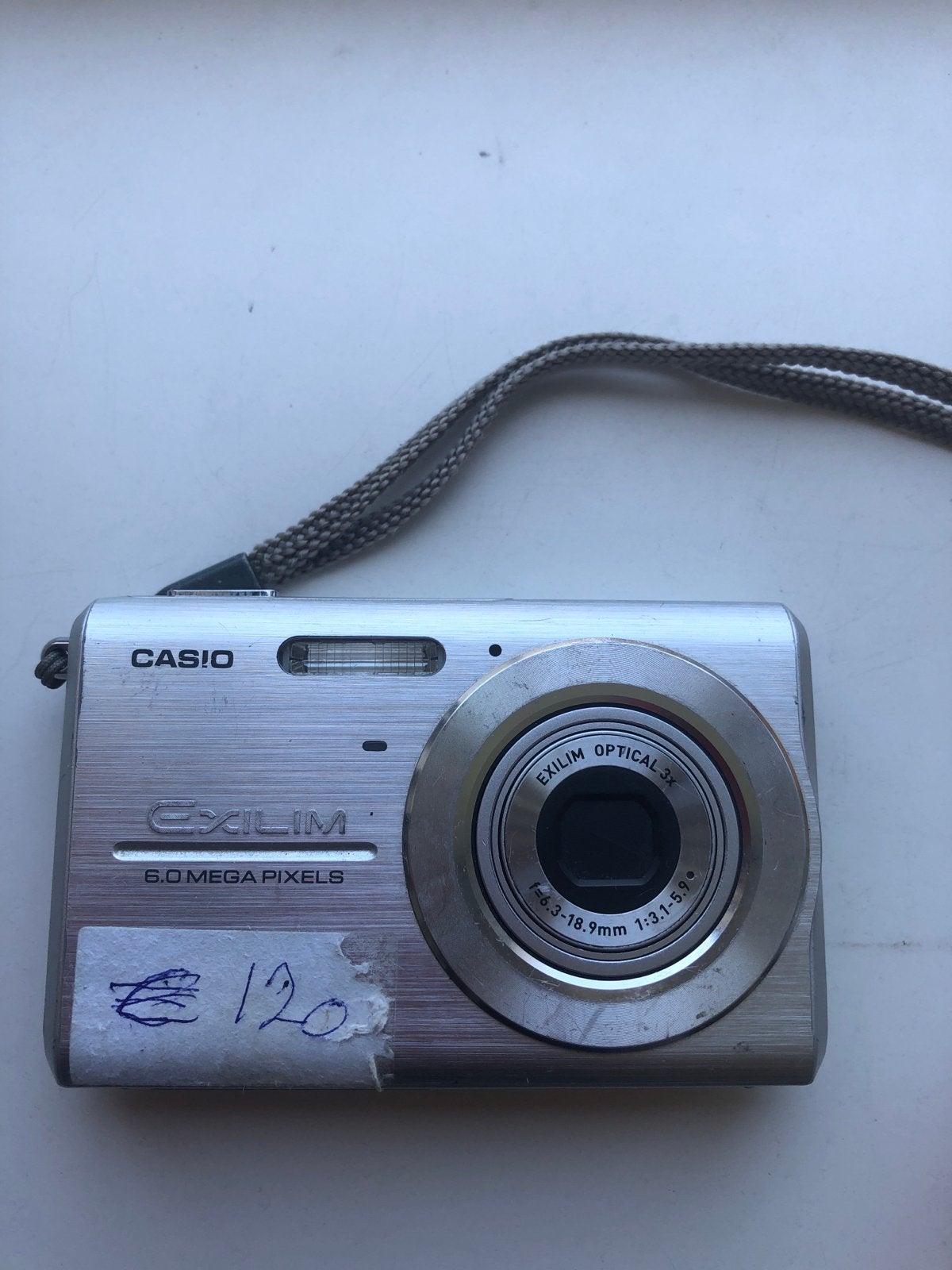 Casio Exilim 6.0 Megapixels Compactcamera - Zilver, Audio, Tv en Foto, Fotocamera's Digitaal, Ingebouwde flitser, Casio, Gebruikt