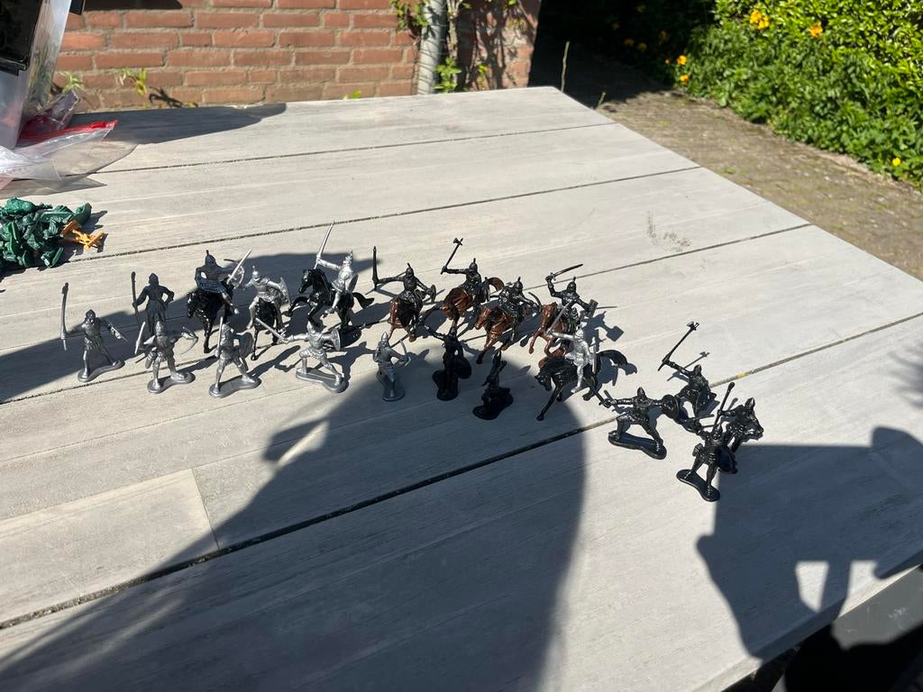 Set van Ridders en Krijgers Speelfiguren, Kinderen en Baby's, Speelgoed | Actiefiguren, Ophalen of Verzenden, Gebruikt