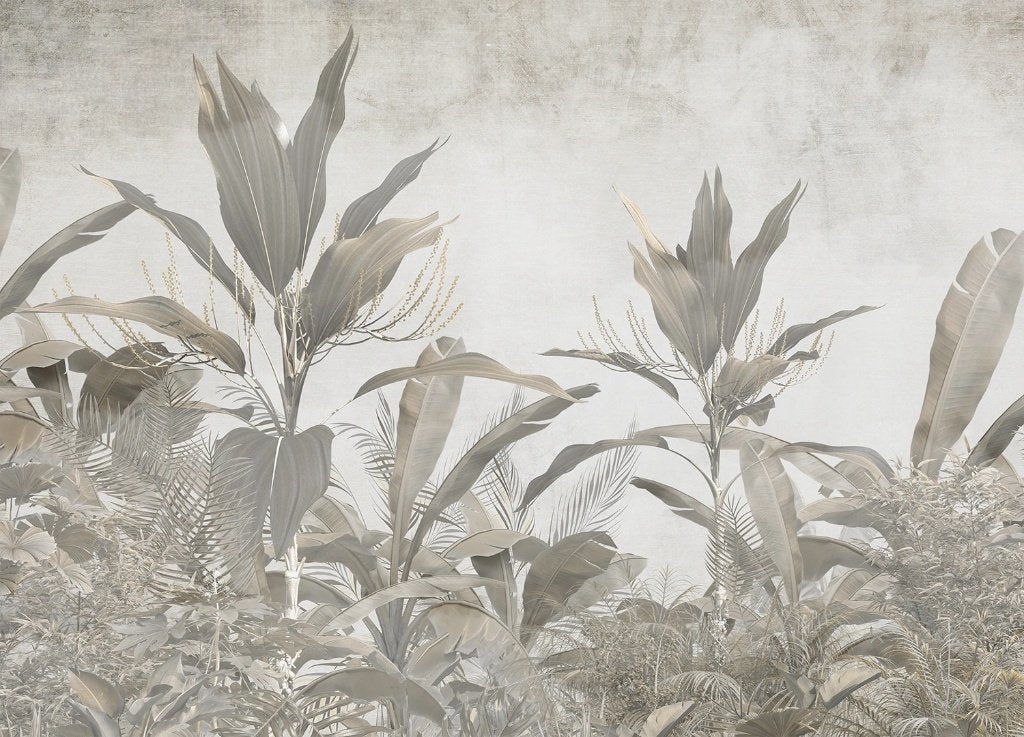 Botanisch vlies fotobehang Tropical Leaves 375 x 270 cm, Verzenden, Fotobehang