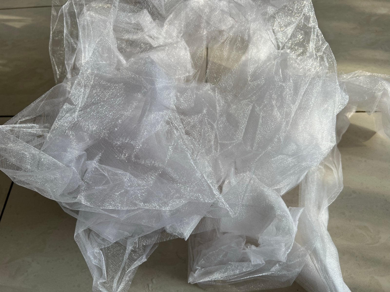 Witte Organza Stof - Nieuw, Ophalen of Verzenden, Nieuw