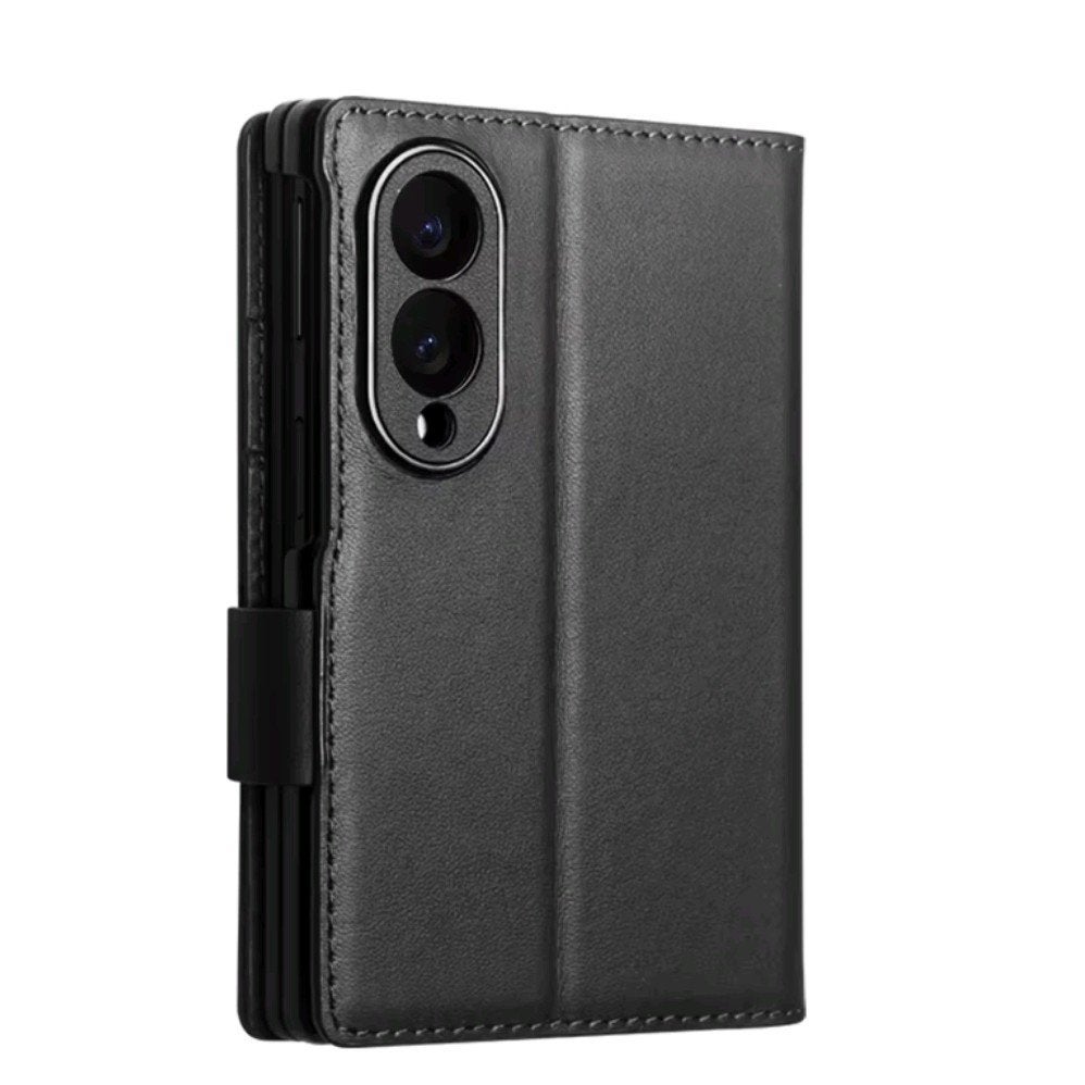 Samsung Fold 8 walletcase/hoesje zwart leer, Telecommunicatie, Ophalen of Verzenden, Nieuw, Overige modellen, Hoesje of Tasje