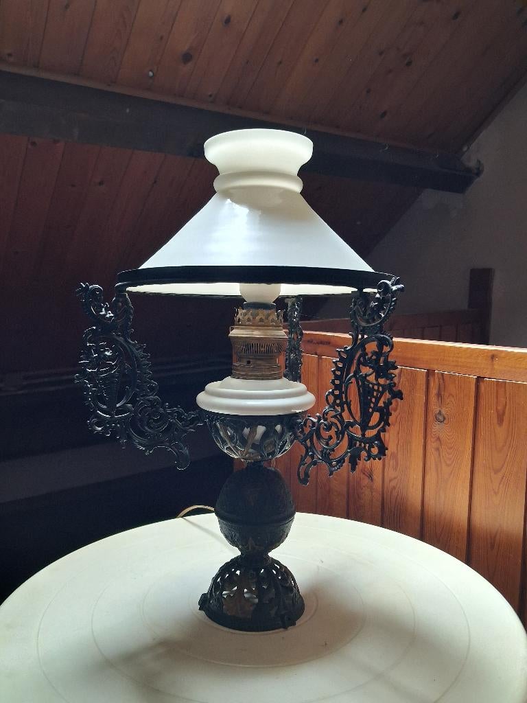 Schemerlamp/olielamp in Victoriaanse stijl, Antiek en Kunst, Ophalen