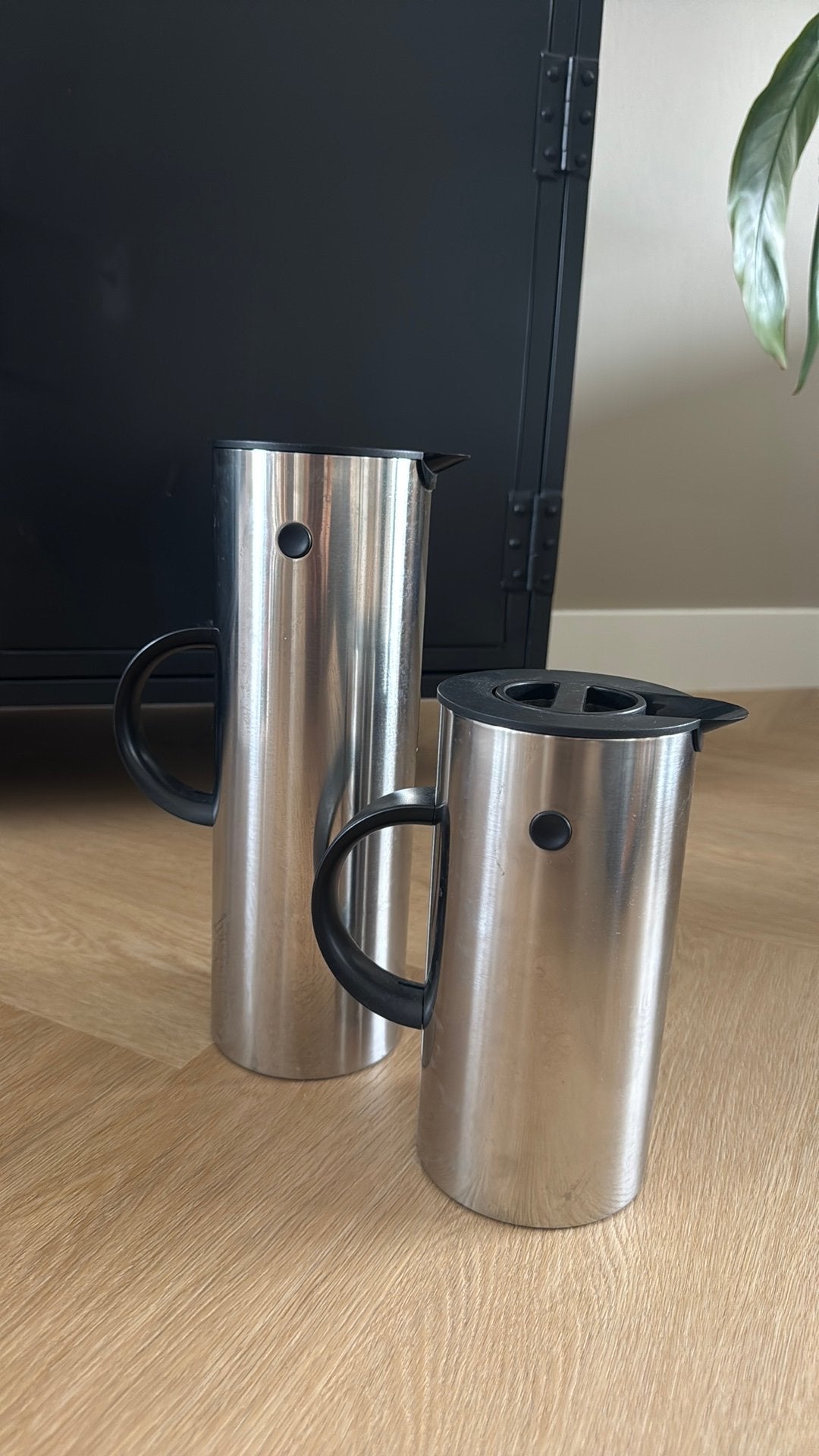 Stelton thermoskan RVS, Zilver, Zo goed als nieuw, Overige materialen, Overige merken