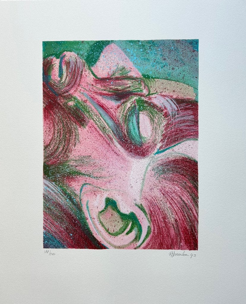 Zeefdruk Antoine Roosenboom  ZOMEROPRUIMING, Antiek en Kunst, Gesigneerd, Verzenden, Zeefdruk