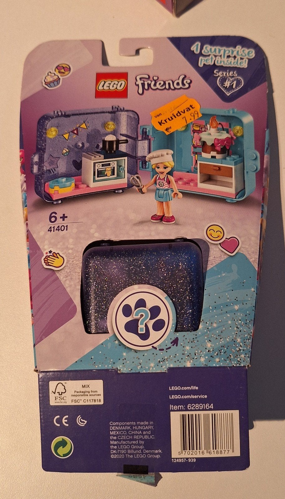Lego friends 41401 stephanie's speelkubus, Ophalen of Verzenden, Zo goed als nieuw