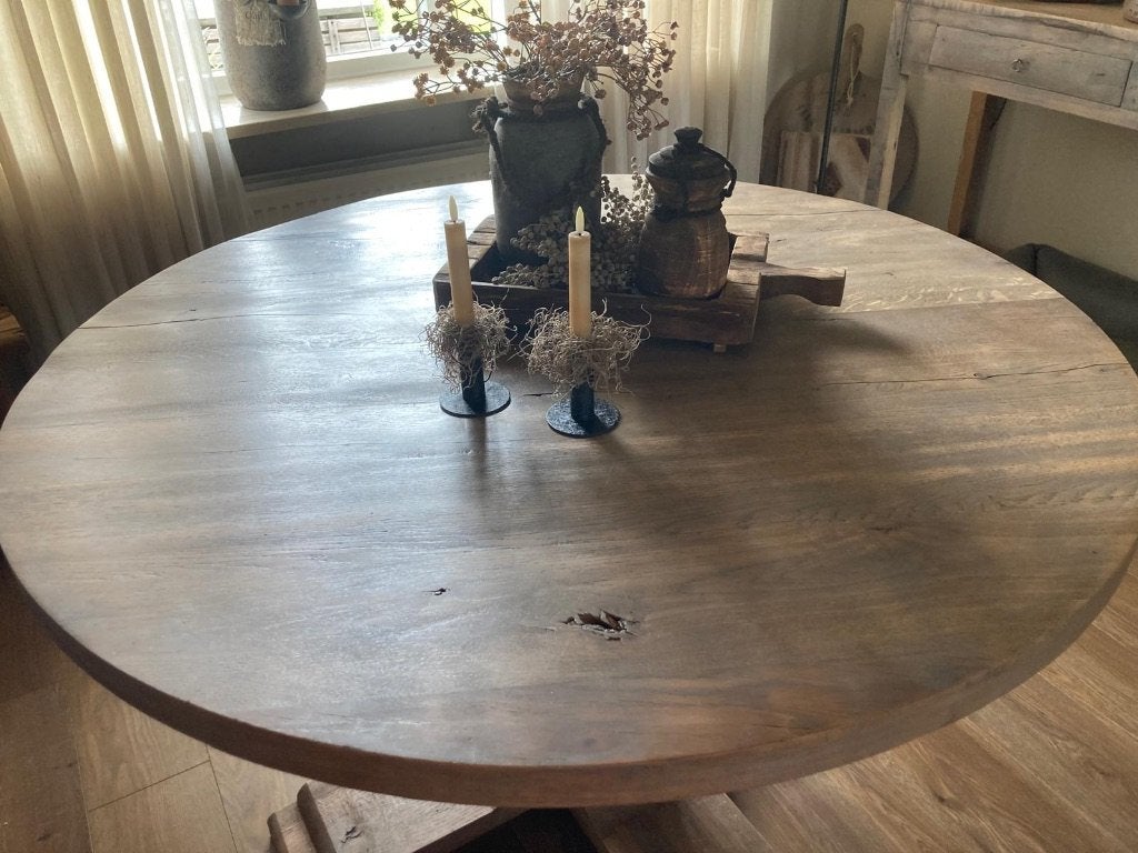 Eetkamertafel, Ophalen, Zo goed als nieuw, Vier personen, 100 tot 150 cm
