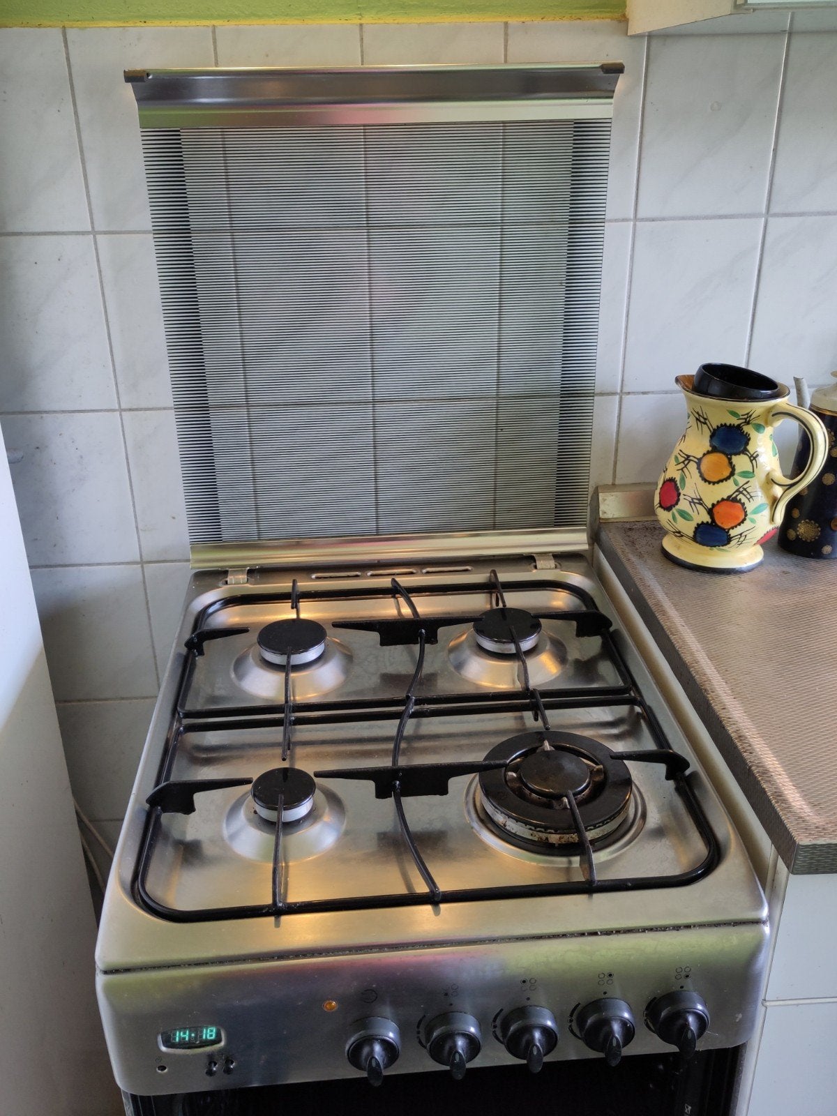 Indesit Gasfornuis/Oven, Witgoed en Apparatuur, Ophalen, Gebruikt, 4 kookzones, Gas