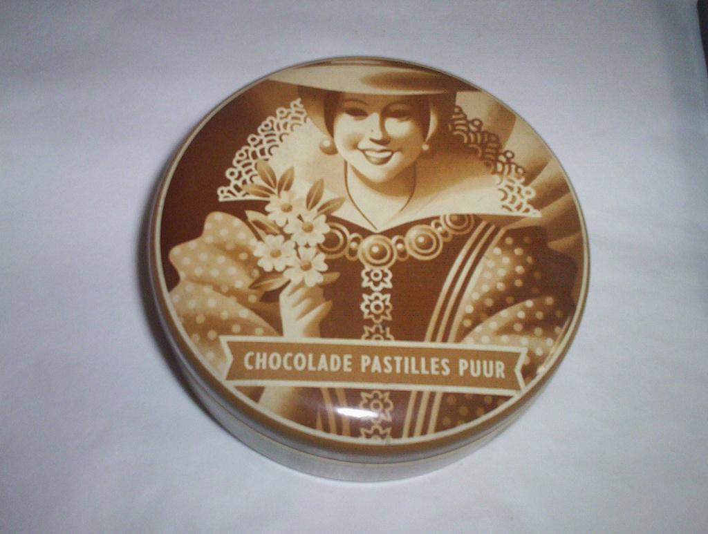 blikje de gruyter (vlgnr 1) chocolade pastilles puur, Verzamelen, Blikken, Ophalen of Verzenden, Zo goed als nieuw, Overige
