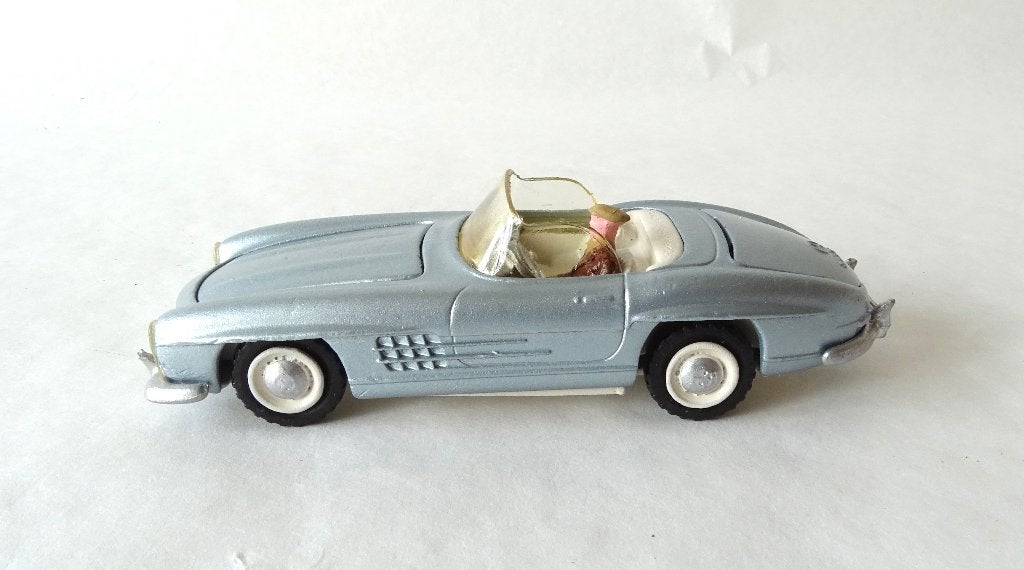 Mercedes 300 SL Tekno Denemarken metallic zilver, Hobby en Vrije tijd, Ophalen of Verzenden, Gebruikt, Auto, Overige merken