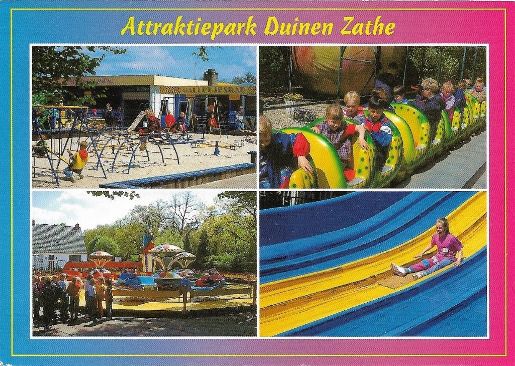 Ansichtkaart  	Appelscha	Duinen Zathe	Attraktiepark	4-luik, Verzenden, 1980 tot heden, Gelopen, Friesland