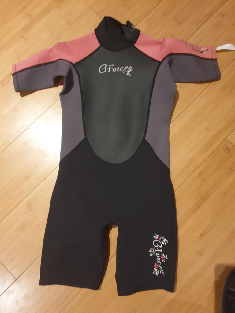 wetsuit meisje , JXL, ca 11 of 12 jaar, Watersport en Boten, Ophalen of Verzenden, Zo goed als nieuw, Kind, Wetsuit