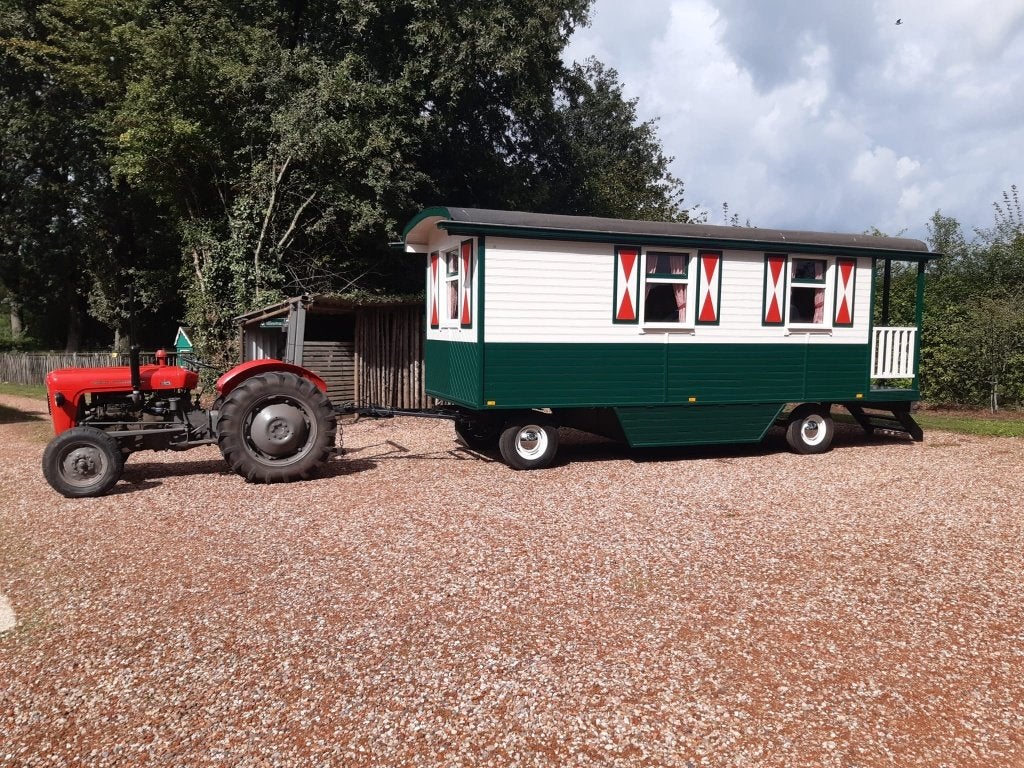 Zeer mooie grote pipowagen,woonwagen, b&b, tiny house., Ophalen, Zo goed als nieuw