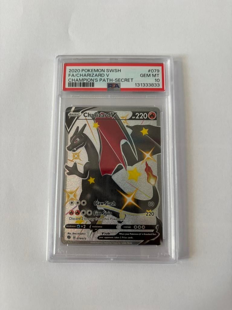 Charizard V 79 Psa 10, Ophalen of Verzenden, Zo goed als nieuw
