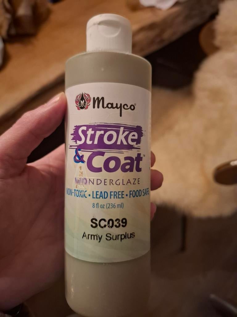 Mayco glazuur stroke & coat SC039 groen army surplus, Ophalen of Verzenden