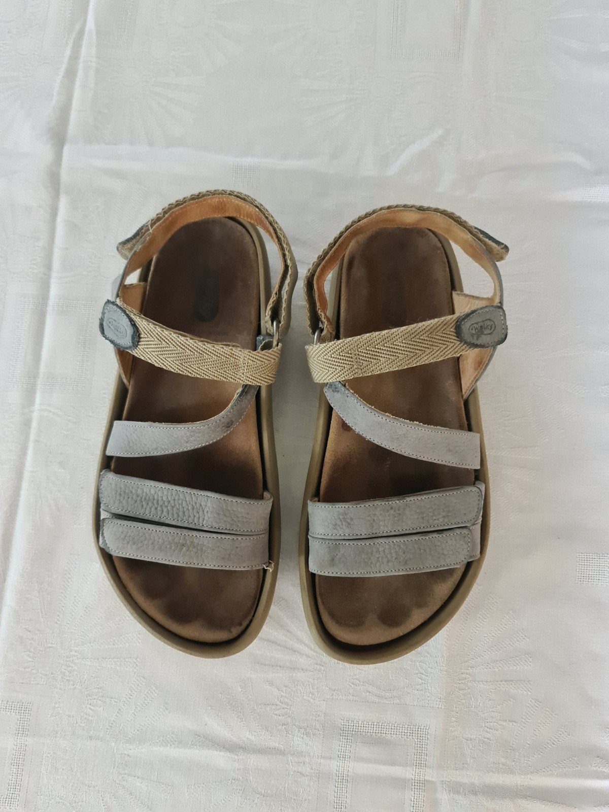 Wolky sandalen maat 39 - Comfortabele grijze sandalen, Wolky, Grijs, Gedragen, Sandalen of Muiltjes