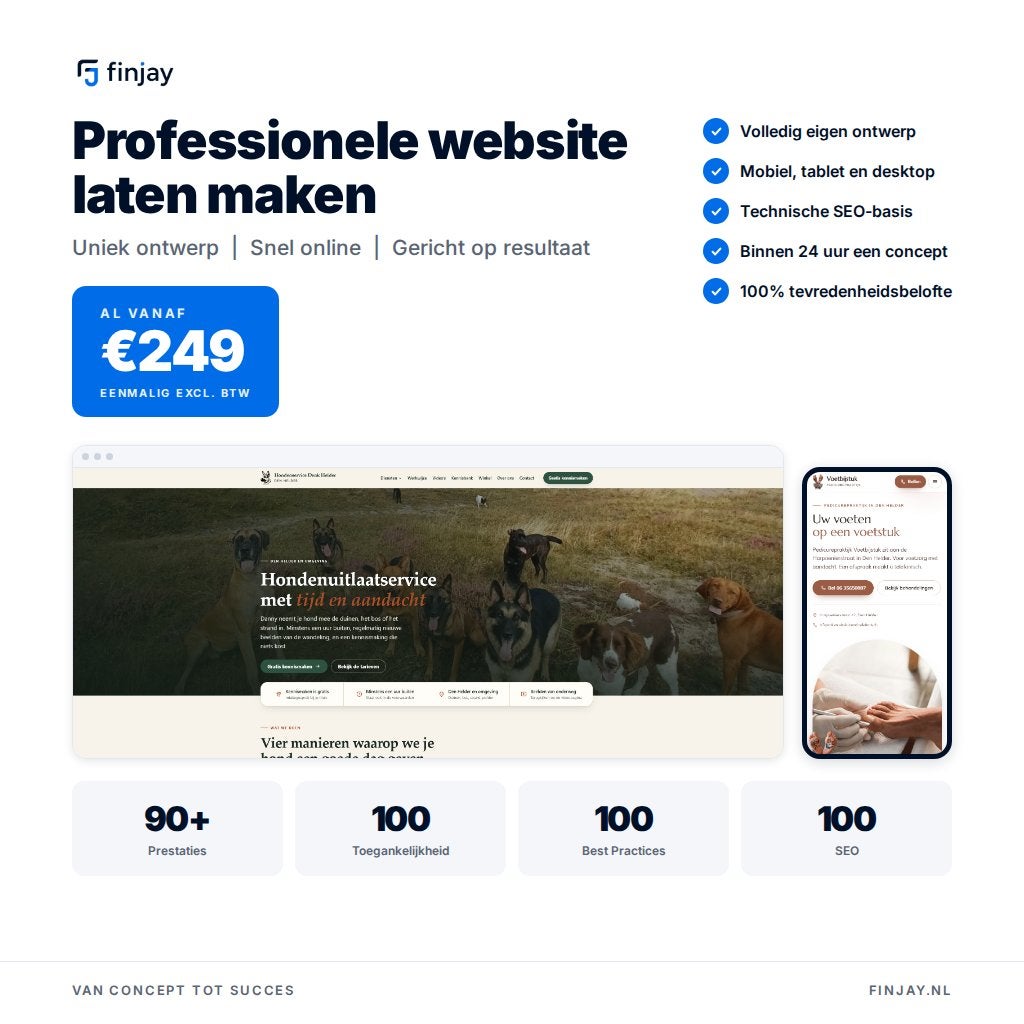 Website laten maken vanaf €249 | Finjay, Webdesign