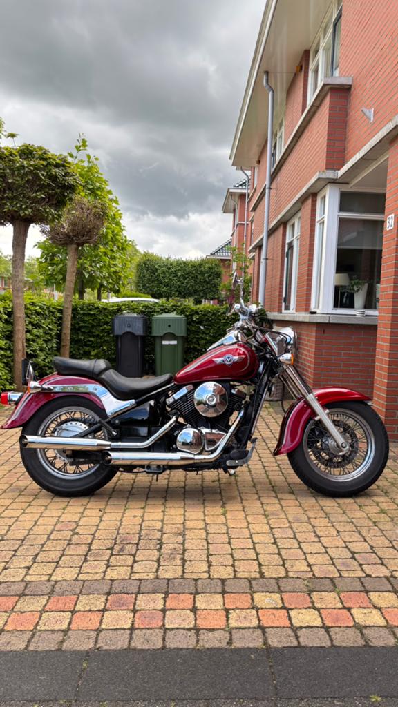 Kawasaki Vulcan 800 Classic (2002) Rood / 35 kW begrensd, Motoren, 2 cilinders, Occasion, 805 cc, Chopper