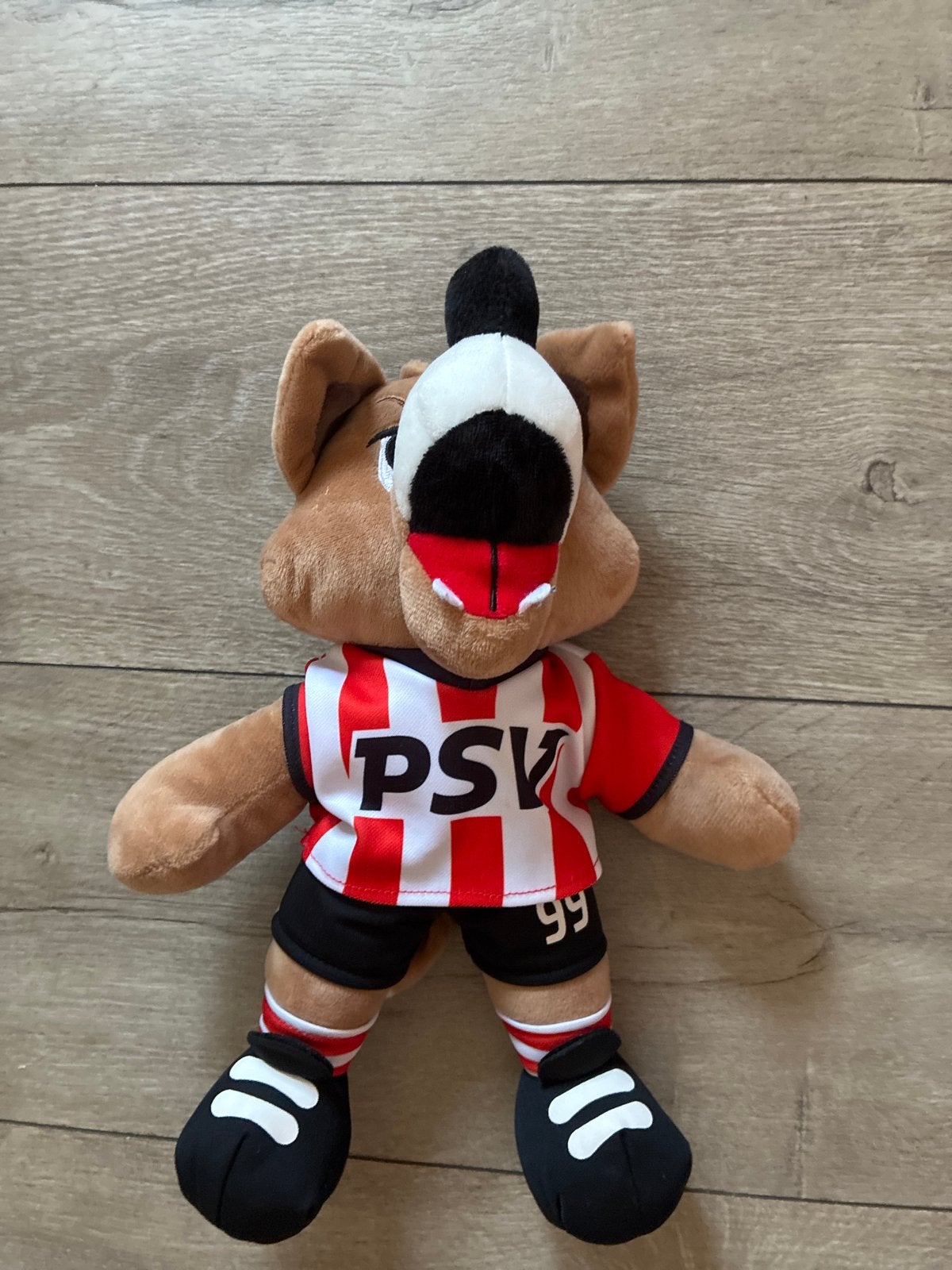 PSV knuffel Strijder, mascotte van PSV, Ophalen, Gebruikt, Overige merken, Overige karakters