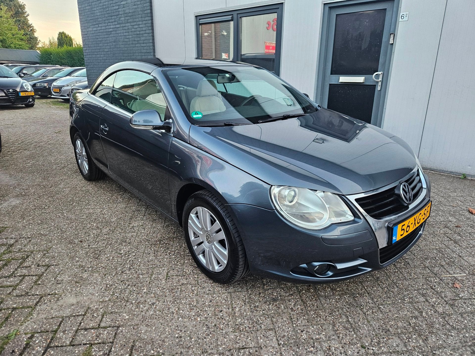 Volkswagen Eos 1.6-16v FSI 2007 |Airco|Cabrio|Carplay, Auto's, Stof, Gebruikt, Beige, 4 cilinders