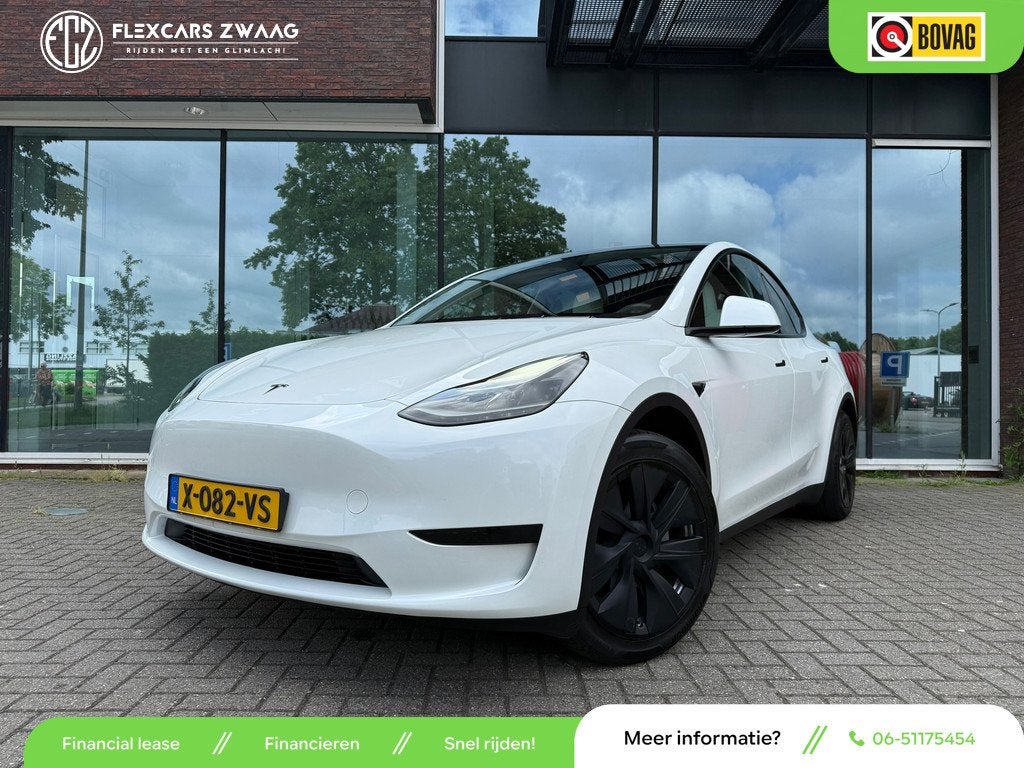 Tesla Model Y RWD 58 kWh - Navi - Leder - Panoramadak - OrgN, Auto's, Tesla, Bedrijf, Te koop, Model Y, ABS, Airbags, Airconditioning