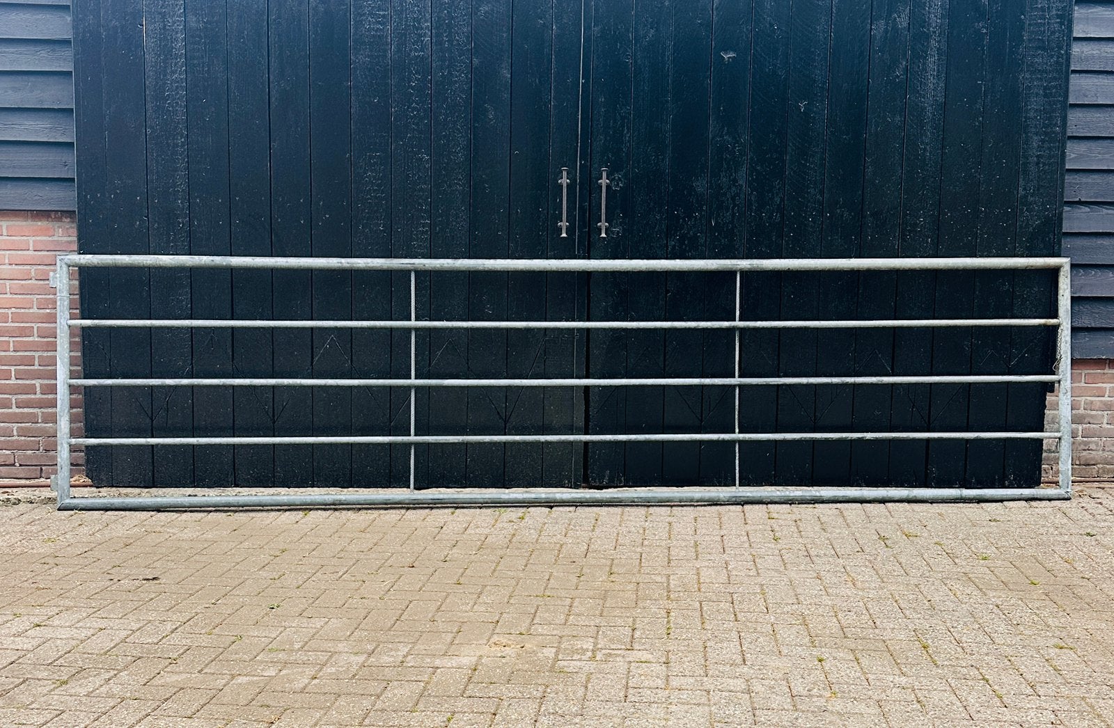 4x Gegalvaniseerd weidehek 4.50m., Dieren en Toebehoren, Stalling en Weidegang, Weidegang, 4 paarden of pony's of meer
