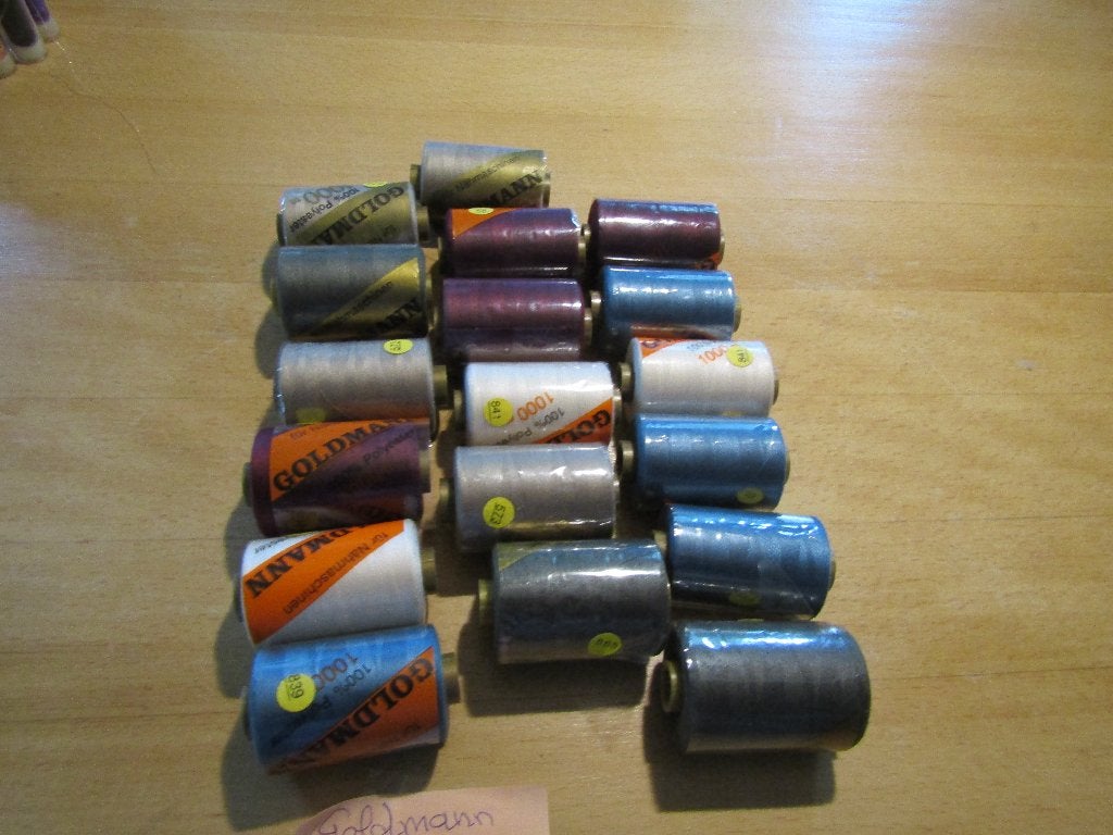 18 volle klossen Goldman 1000mtr.in Seal., Ophalen, Nieuw, Garen of Naald(en)