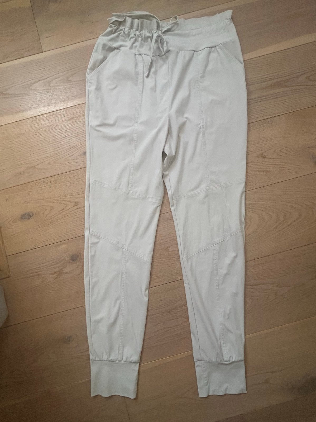 Studio Anneloes travelstof broek wit/grijs/kiezel XL, Wit, Maat 46/48 (XL) of groter, Ophalen of Verzenden, Lang