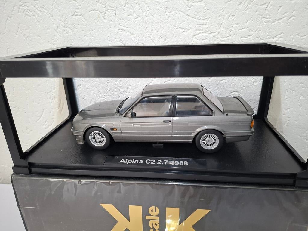 BMW Alpina C2 2.7 (E30) 1988 Grijs Metallic 1:18 KK-Scale, Overige merken, Auto, Onbekend, Nieuw