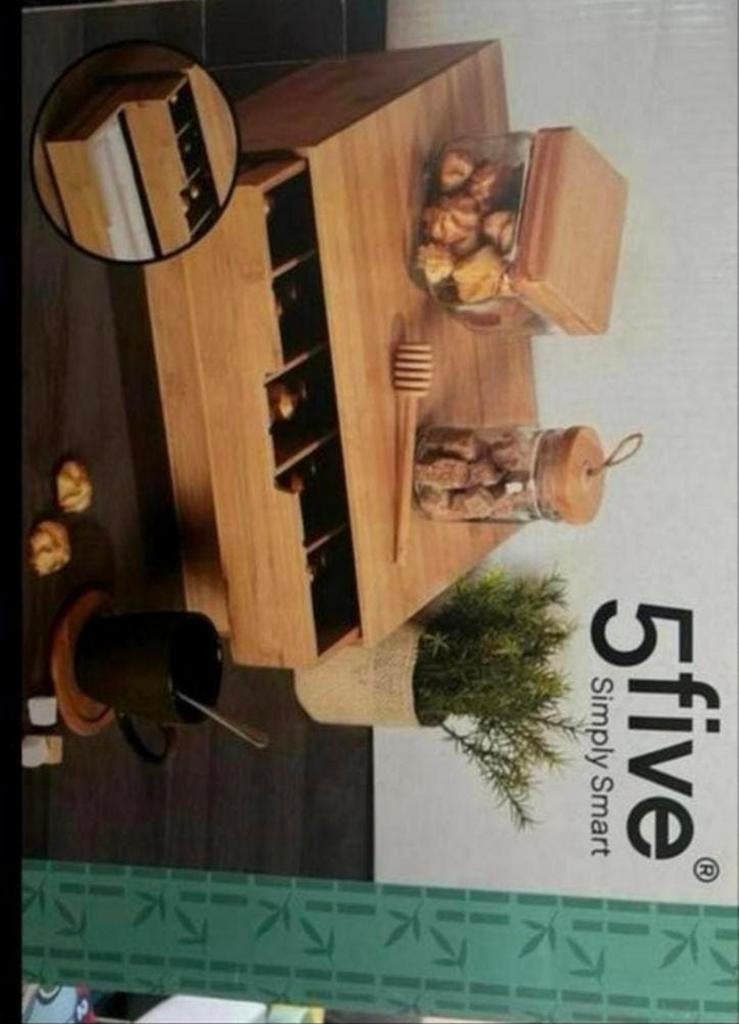 Capsuleshouder 2 lades hout, Ophalen of Verzenden, Nieuw