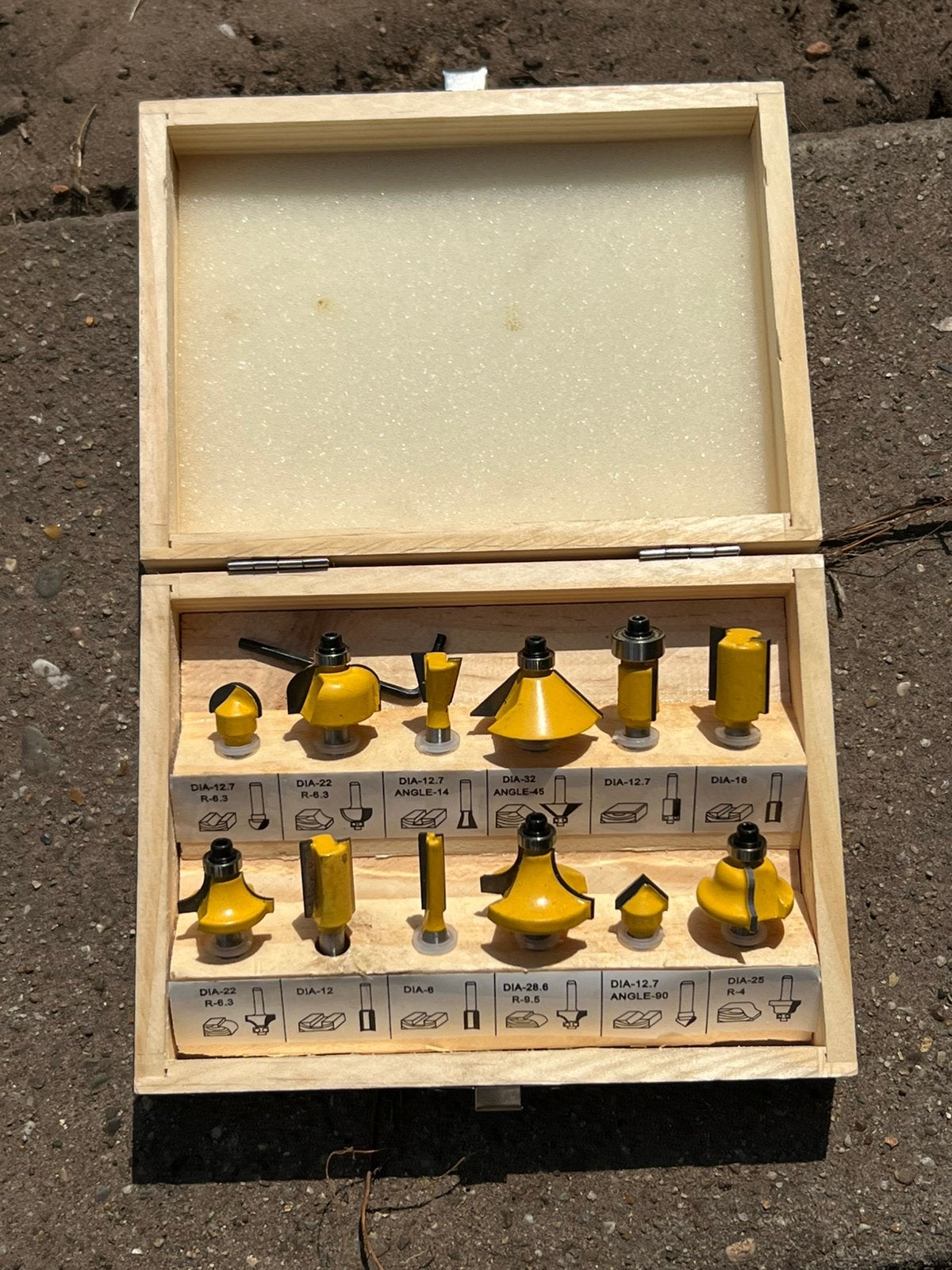 Houtfrezen set, Ophalen of Verzenden, Zo goed als nieuw, Elektrisch, Bovenfrees