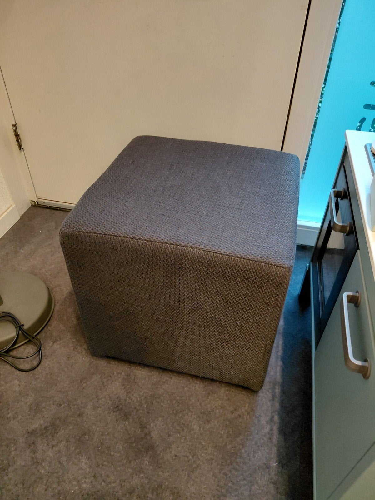 Poef, Ophalen, Minder dan 50 cm, Gebruikt, Vierkant