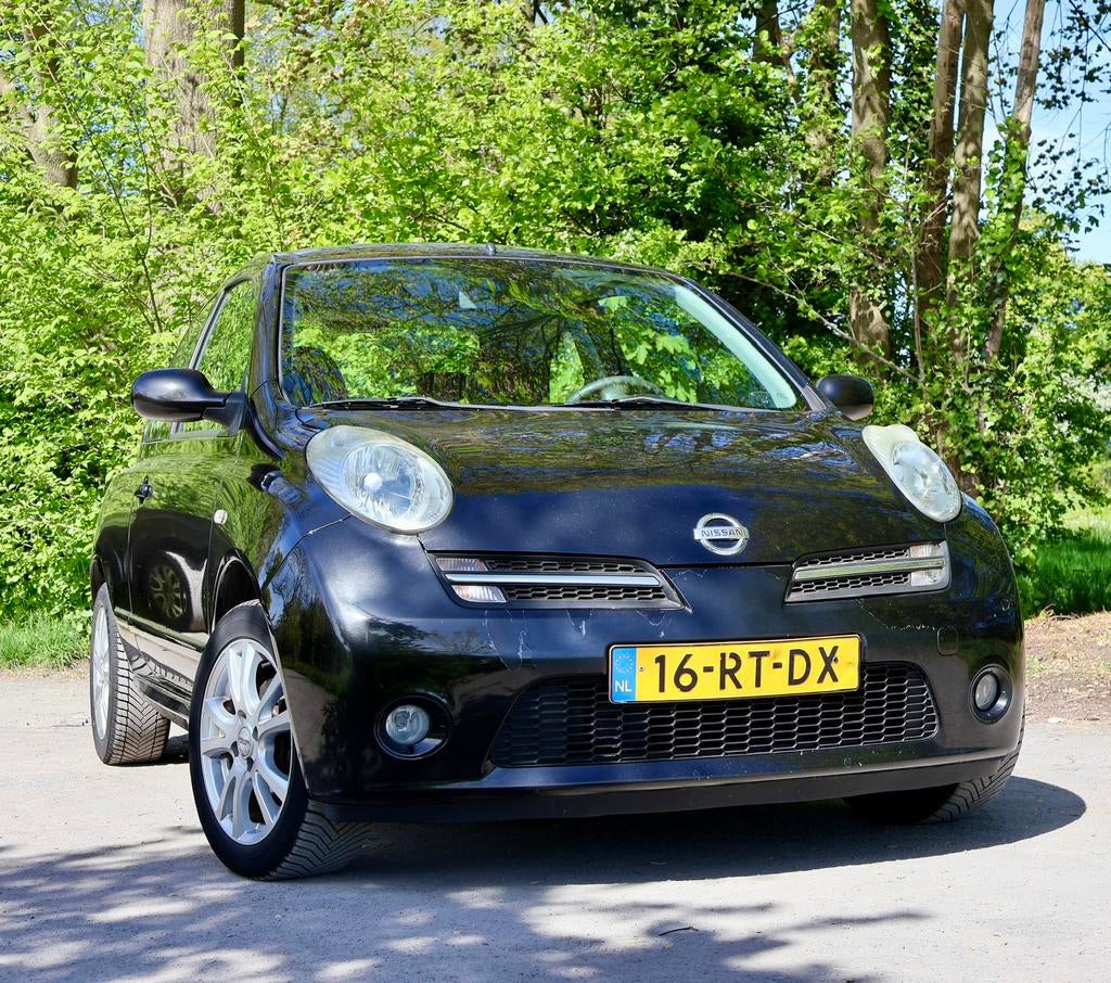 Nissan Micra 1.6 SR 2005 Zwart, Voorwielaandrijving, 40 €/maand, 4 cilinders, 1600 cc