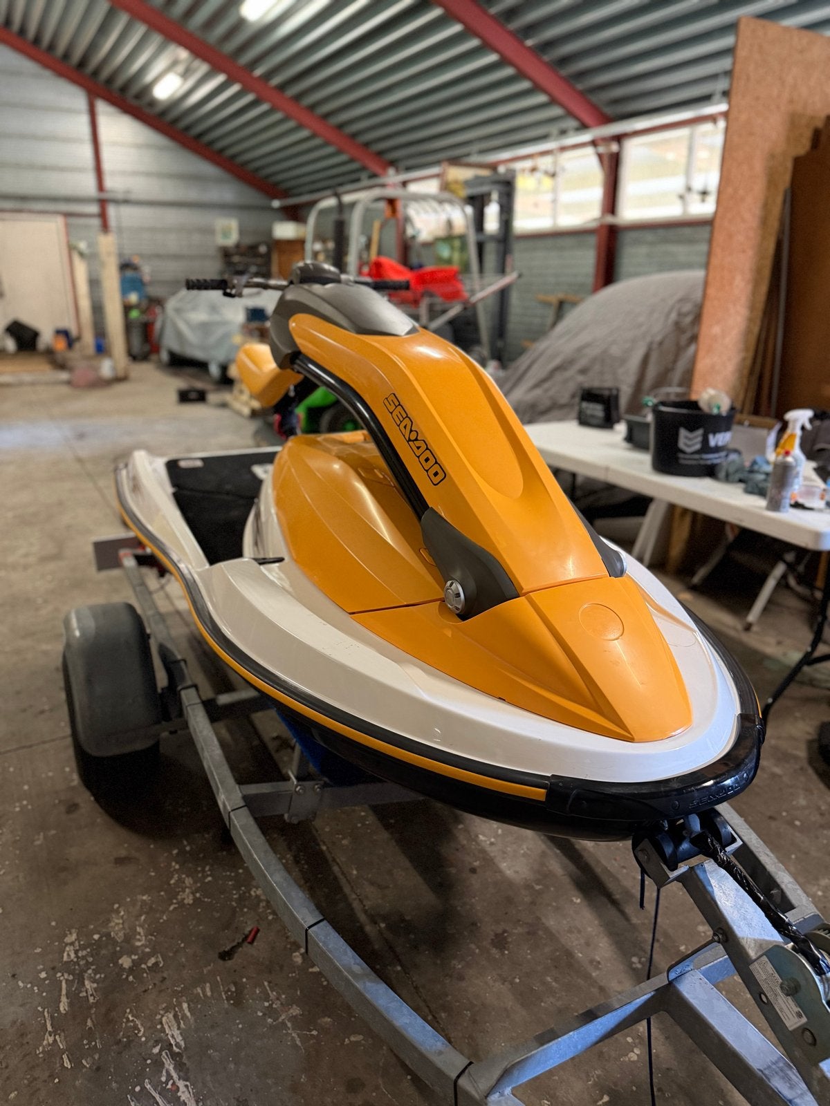 Sea-Doo 3D 787 rfi waterscooter met trailer startmotor kapot, Ophalen, Gebruikt, Benzine, 70 tot 120 pk