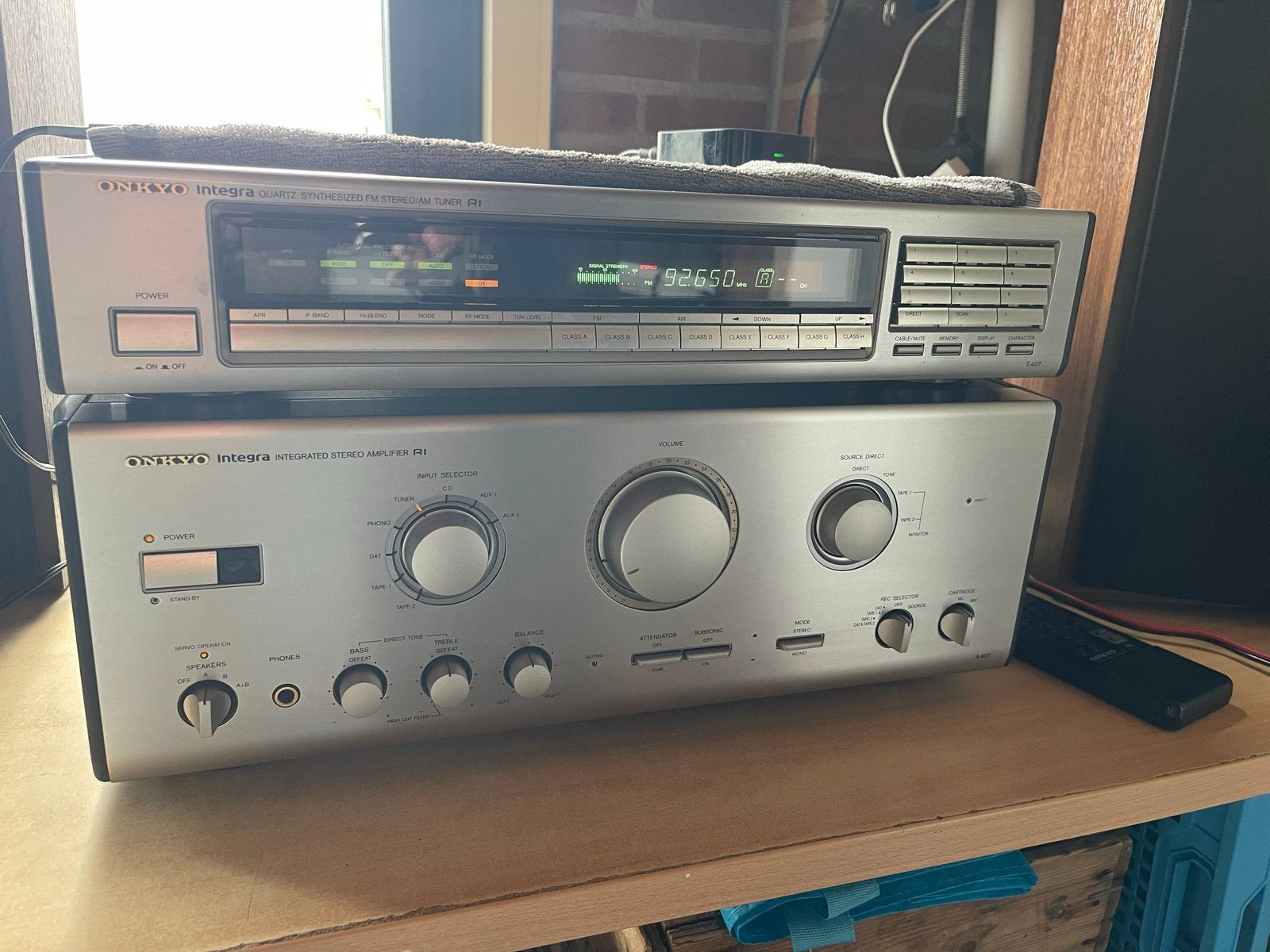 Onkyo Tuner T-407 Integra, Ophalen, Gebruikt, Analoog