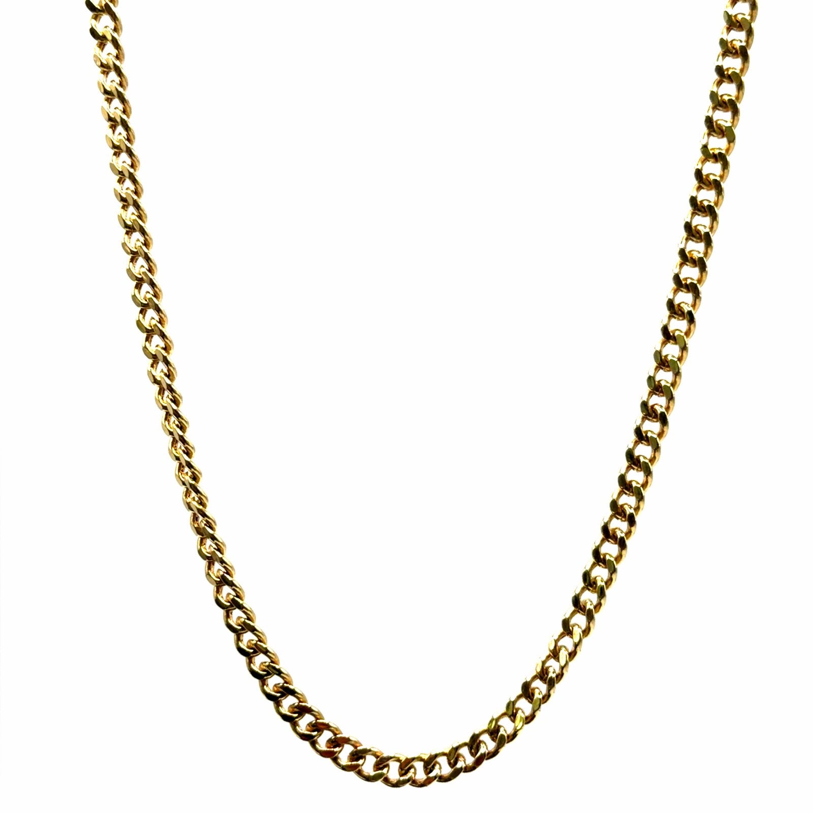 Gouden schakelketting 14K -  65cm, W, Nieuw, Ophalen of Verzenden, W