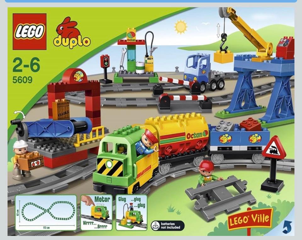 Duplo 5609 trein met doos, Ophalen, Gebruikt, Complete set, Duplo