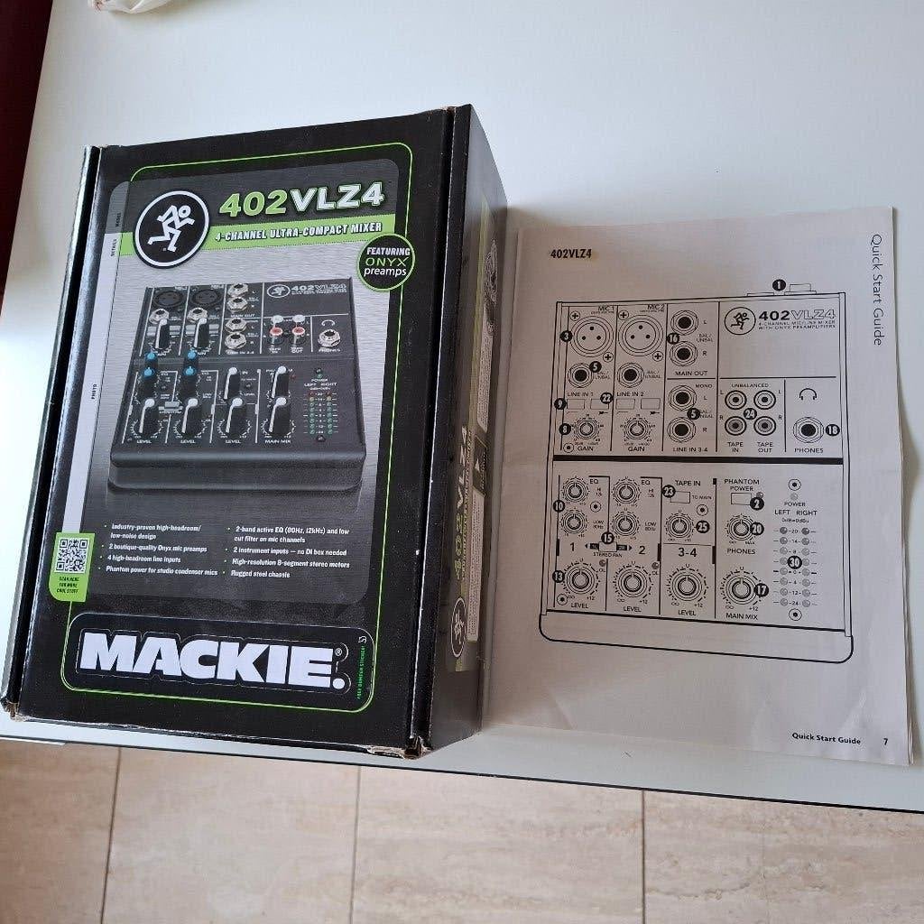Mackie 402 VLZ4 mengpaneel, Muziek en Instrumenten, Ophalen of Verzenden, Zo goed als nieuw, Minder dan 5 kanalen