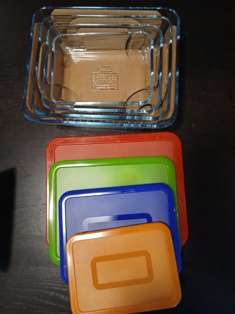 Nest PYREX Cook & freez ovenschalen ( nieuw) 4 stuks, Ophalen of Verzenden, Nieuw
