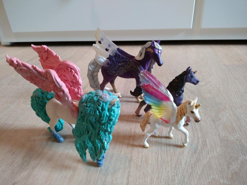Schleich paard eenhoorn pegasus, Ophalen of Verzenden, Gebruikt