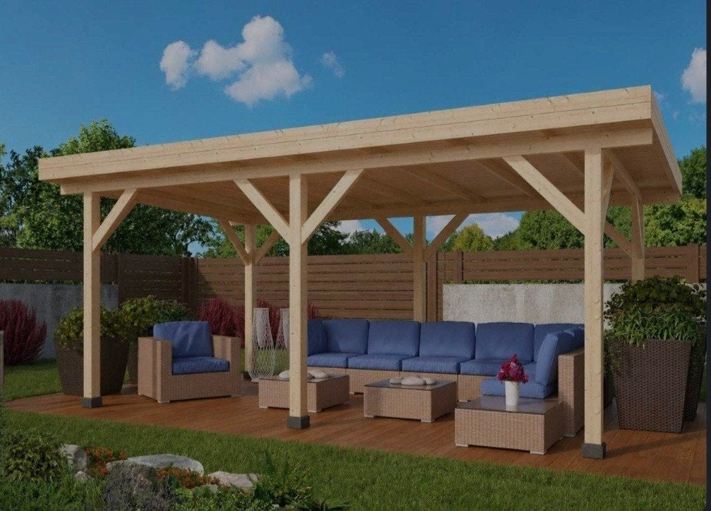 Overkaping ( Zelf bouwpakket ), Tuin en Terras, Ophalen, Nieuw, Veranda
