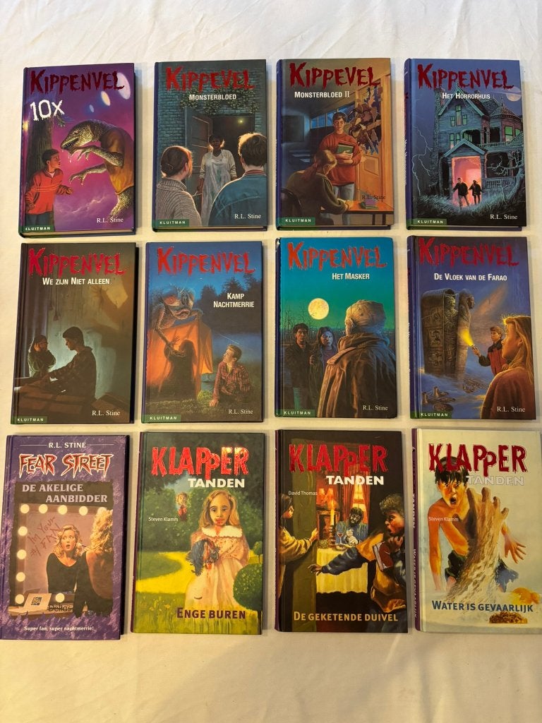 Kippenvel klapper tanden fear street rl stine 12 boeken set!, Ophalen of Verzenden, Gelezen, R.L. Stine, Fictie