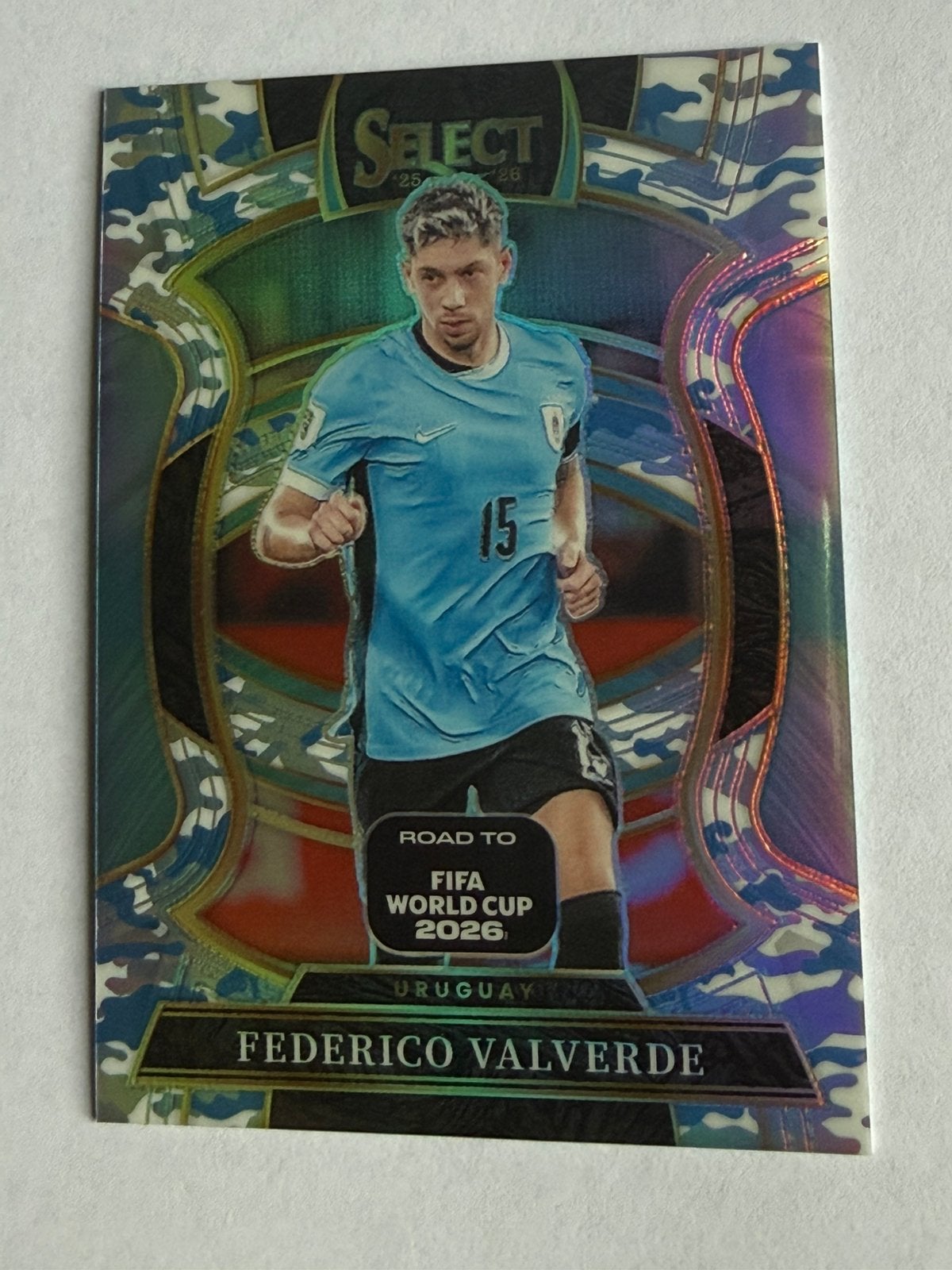 Federico Valverde Snowcamo /49 Panini Prizm, Ophalen of Verzenden, Zo goed als nieuw, Plaatje