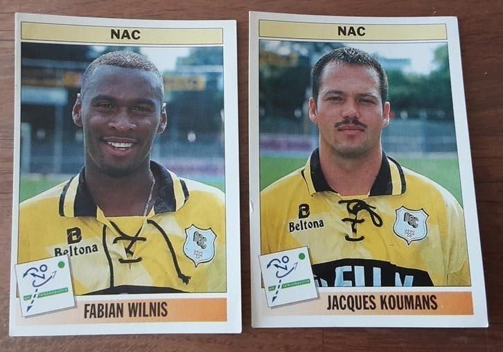 Panini voetbal 95 los te koop NAC 184, 187, Verzamelen, Sportartikelen en Voetbal, Ophalen of Verzenden, Zo goed als nieuw