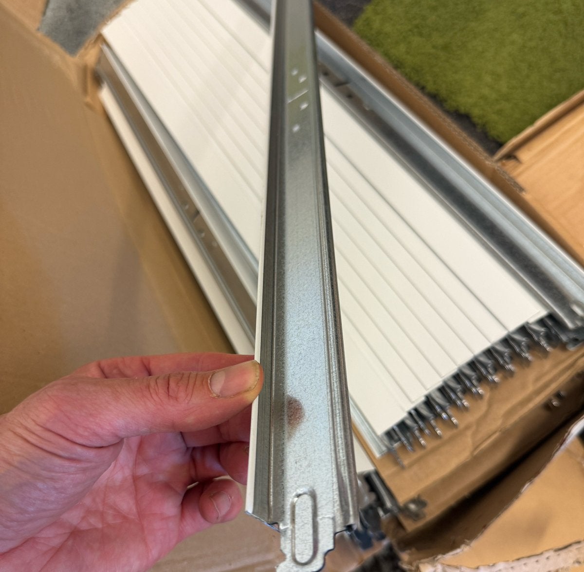 Systeemplafond profielen 600mm 230 stuks, Tuin en Terras, Zonneschermen, Ophalen, Zo goed als nieuw, Knikarmscherm
